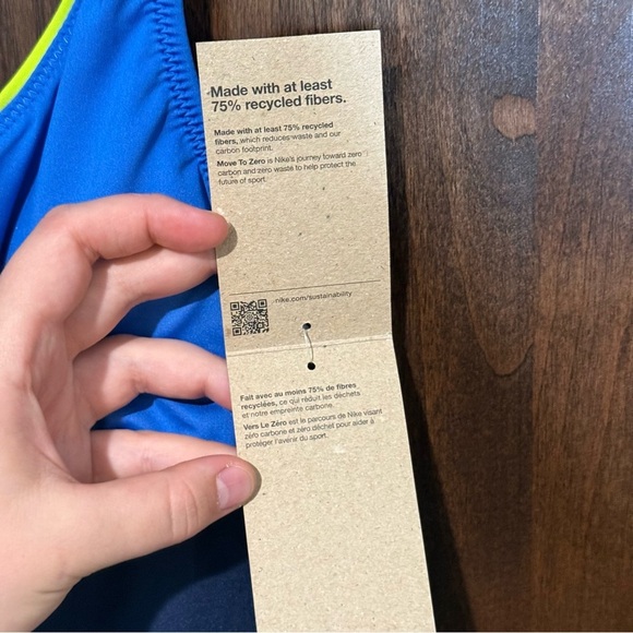 NWT Nike Swim active Tank Top Womens Size S colorblock racerback tankini - Picture 7 of 10